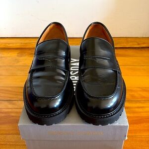 Thursday Boot Company Glossy Black Loafers